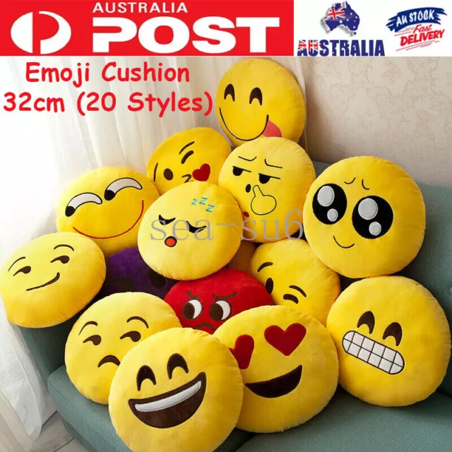 33cm Emoji Soft Cushion Pillow Smiley Emoticon Stuffed Doll Plush Toy Home Decor