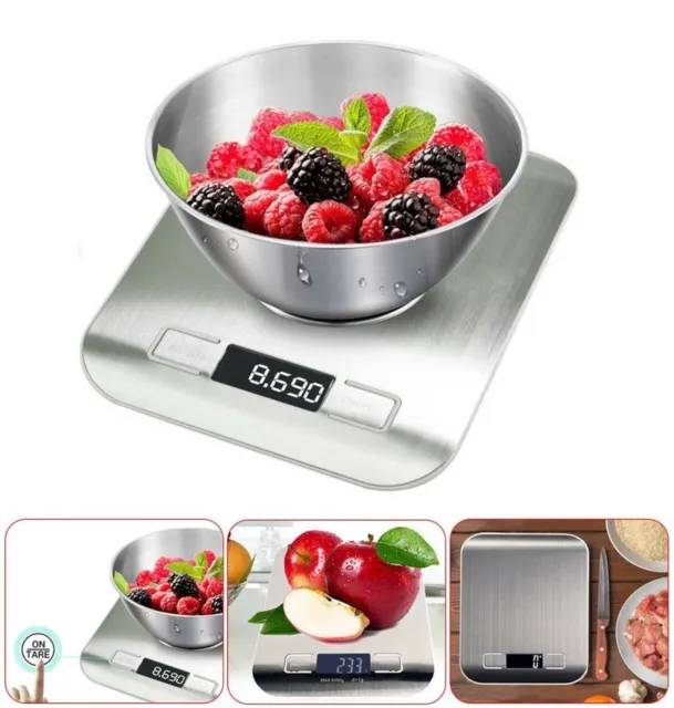 Digital 5kg Kitchen Scales Electronic Balance LCD Food Weight Postal Scale