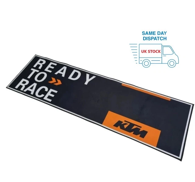 KTM MOTORCYCLE GARAGE Mat/Carpet /Man Cave /200cm x