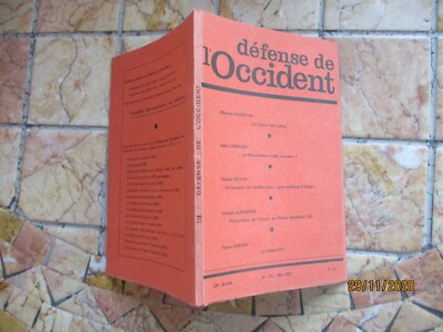 DEFENSE DE L'OCCIDENT N° 174 BARDECHE ALMIRANTE LOMBARD VICTOR GRIPARI 1980 