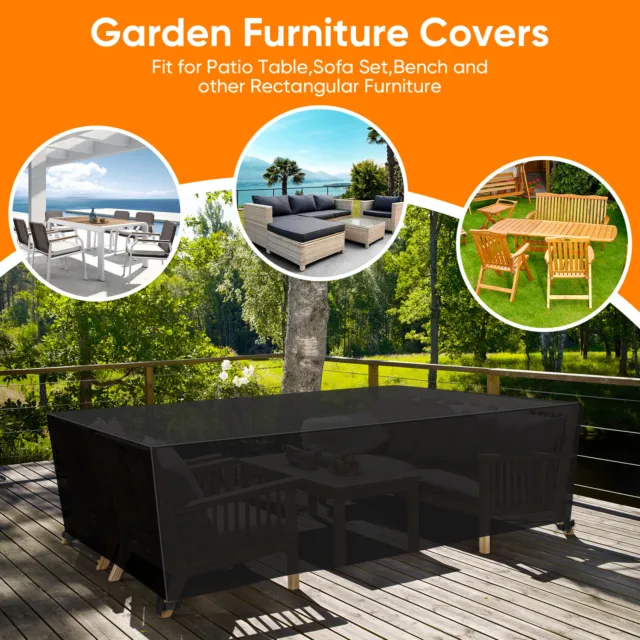 Outdoor Furniture Cover Garden Patio Waterproof Rain UV Table Sofa Chair Protect 2
