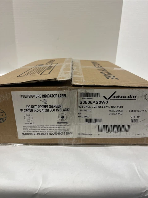 (Box of 50) Victaulic Concealed Cover in White - S3806AS0W0