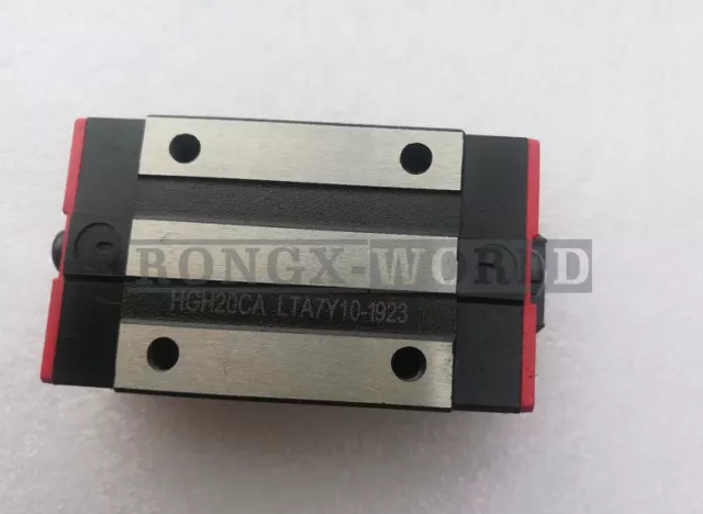 ONE HGH20CA Rail Block 20mm Square Type Carriage Slider for HGR20 Rail Guide CNC 2