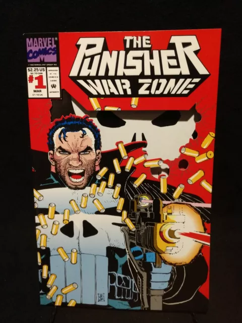 The Punisher: War Zone #1 Marvel Comics 1992 NM Die-cut cover!