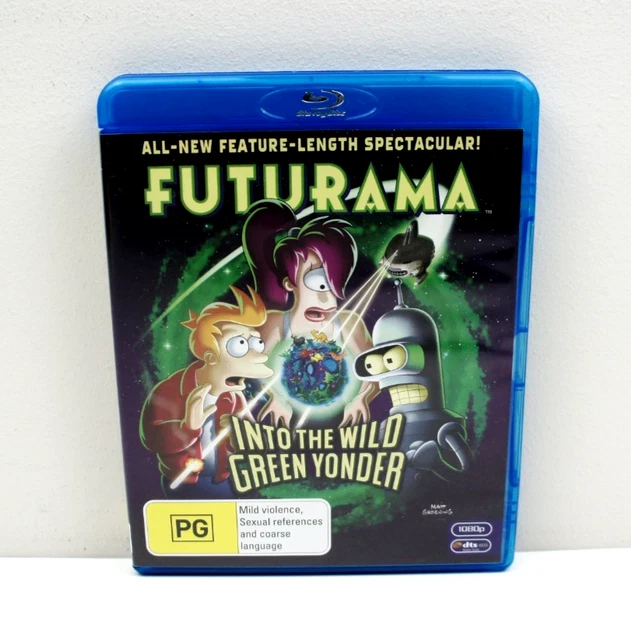 FUTURAMA INTO THE Wild Green Yonder Blu Ray 2009 Region B - Free ...