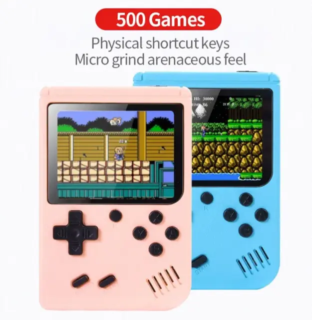 Retro Portable Mini Handheld Video Game Console 8 Bit 500 Games