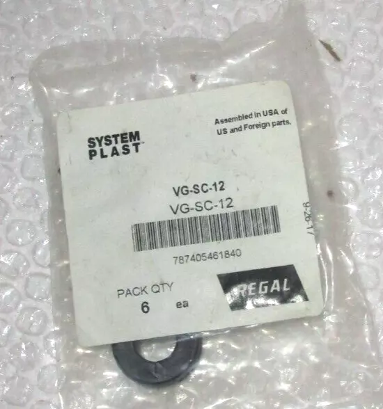 (6) System Plast VG-SC-12 / VGSC12 *NEW*