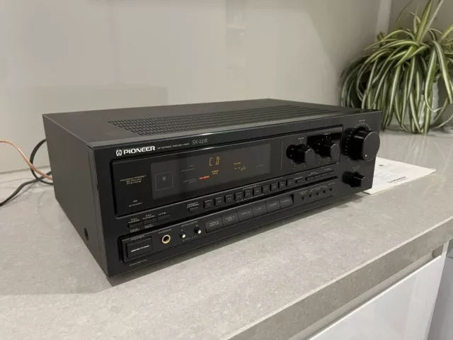 Vintage Pioneer SX-221R Stereo Receiver Made In Japan 1992 + Bonus Bluetooth