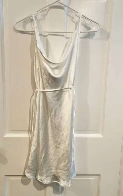 Motel Rocks Paiva Slip Dress in Satin Ivory Size Small / mr118 / Brand New tags