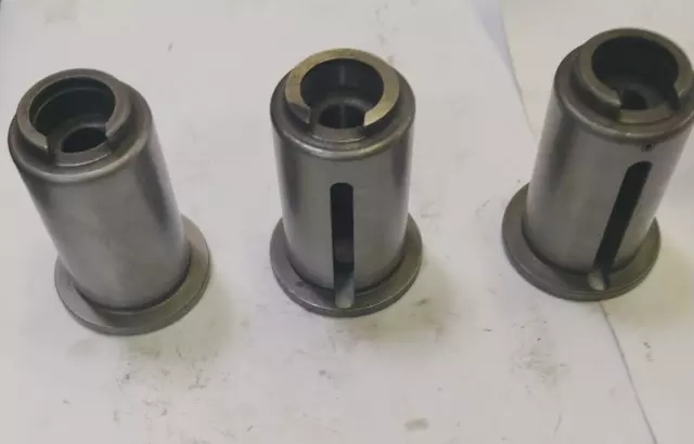 Lot of 3 guides, 2 shaped, 1 round for 1/2 punch body for Strippit 1-1/4 Station