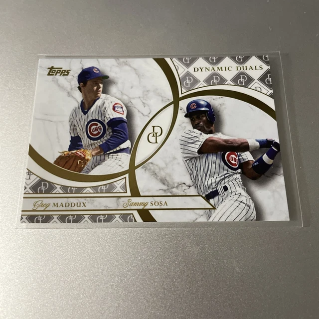 CARTA 2024 TOPPS Dynamic Duals Greg Maddux & Sammy Sosa 28 (M1) EUR 1