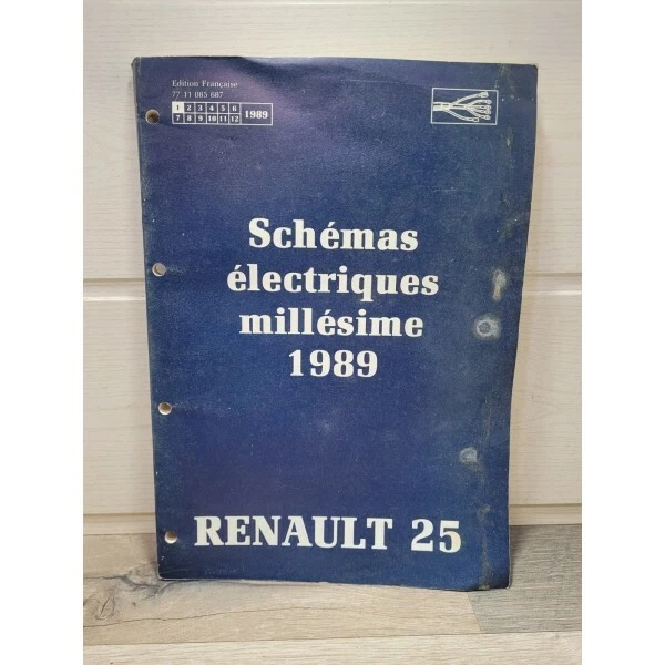 RENAULT R25 - 1989 - Manuel Shemas electrique NT8048 EUR 10,93 ...