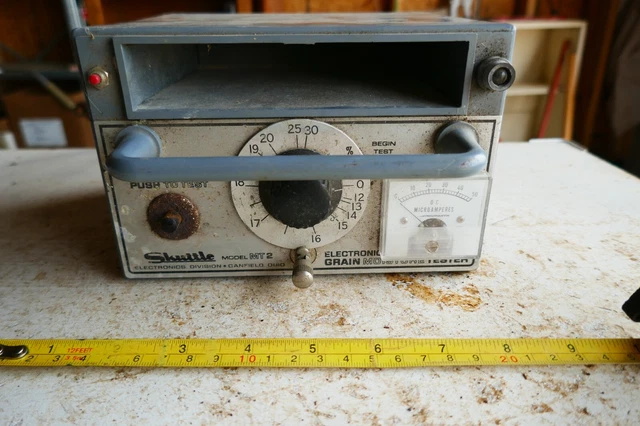 Vintage UNTESTED Skuttle MT2 Grain Moisture Tester Lot 23-25-5