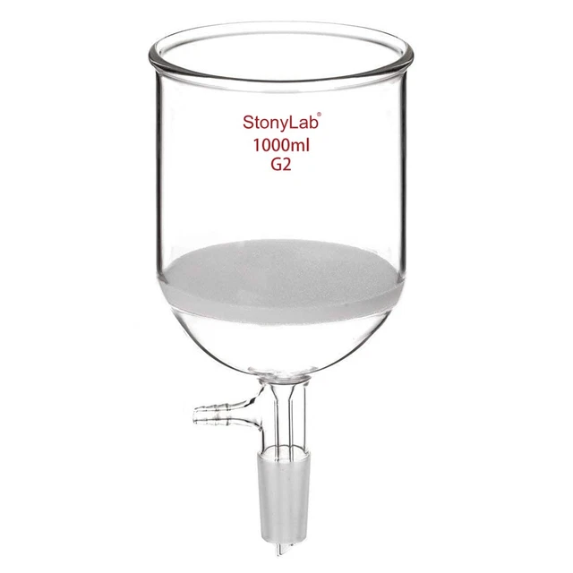 Borosilicate Glass Buchner Filtering Funnel 1000Ml with Medium Frit(G2