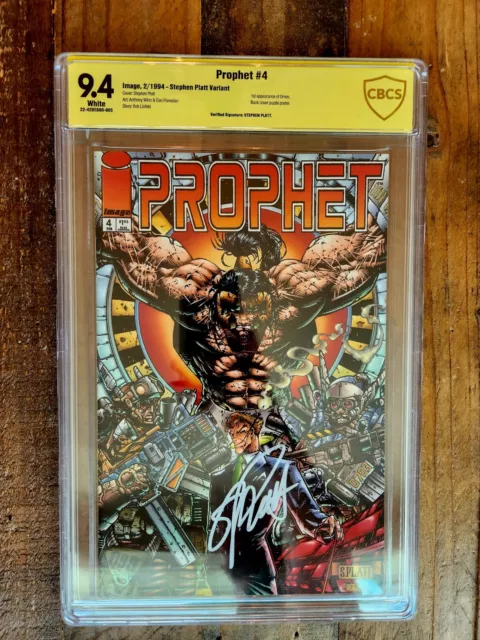 Prophet #4 variant CBCS 9.4 SS Signed Stephen Platt Image Comics Rob Liefeld cgc