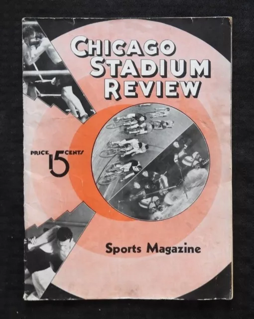 1936 National Bicycle Association 6-DAY Race Schedule Chicago Stadium