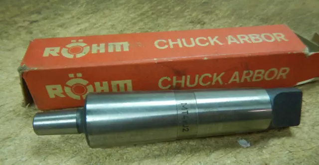 New German Made Rohm No. 4Mt To No. 2 Jt Drill Chuck Adapter In Box