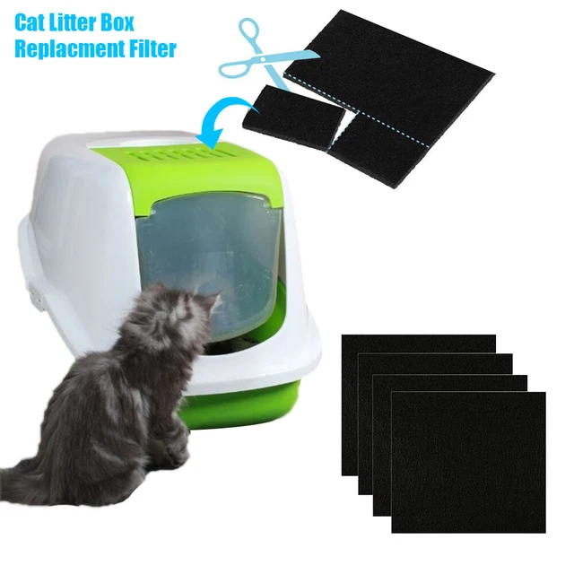 Cat Litter Box Replacement Filter Activated Charcoal Deodorizing Filters Replace