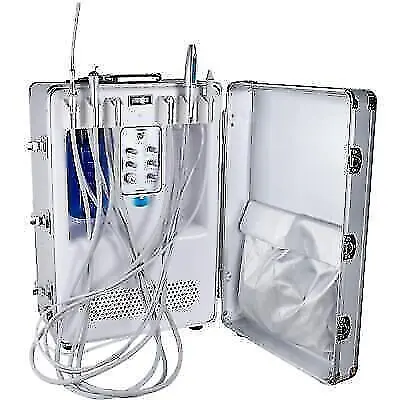 Portable Dental Unit LED Ultrasonic Scaler Air Compressor 4H Kit