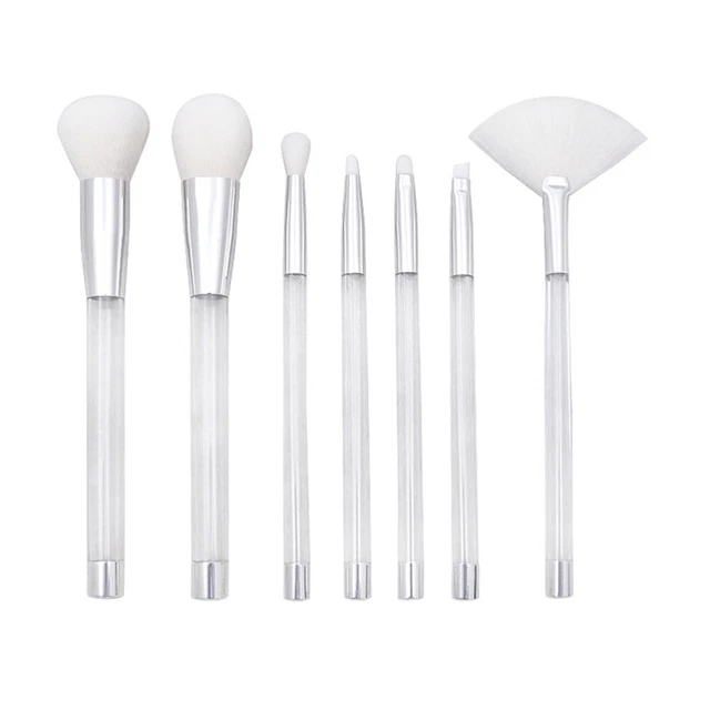 7 Pcs Pennelli Per Sfumare Fard Il Trucco Fan Mescolare Tuta Flash
