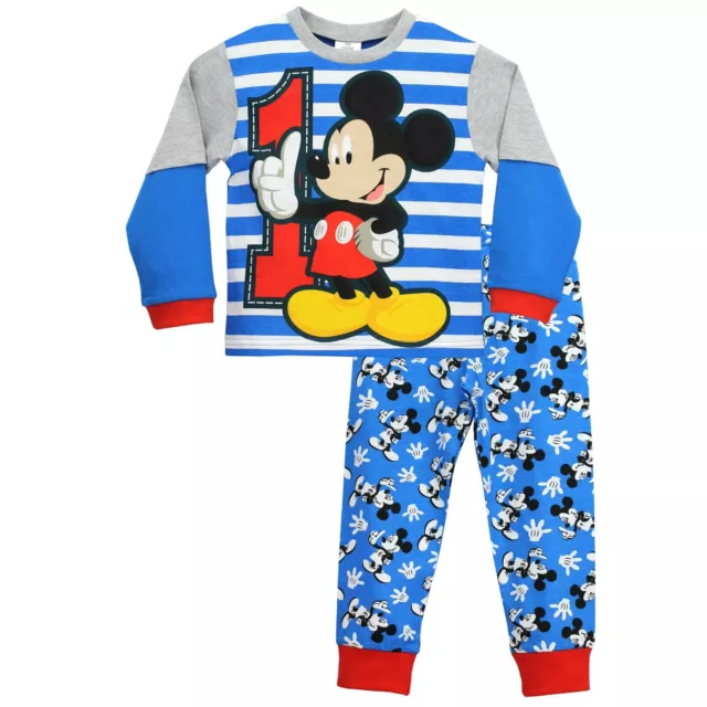 Mickey Mouse Pyjamas Kids Baby Toddler Boys 12 18 24 Months 2 3 4 5 6 Years PJs