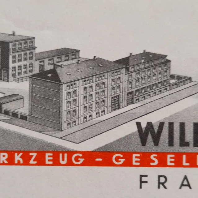 Alte Rechnung Frankfurt Am  Main Messwerkzeug Wilhelm Leschhorn 1940