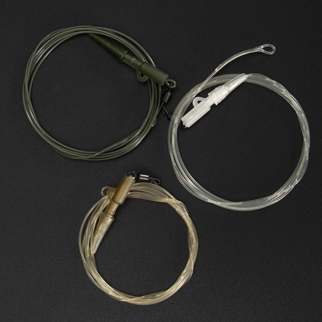 Linienführer Fluorocarbon-Karpfenvorfächer Kabel Sicherheitsclips 1 M Lang