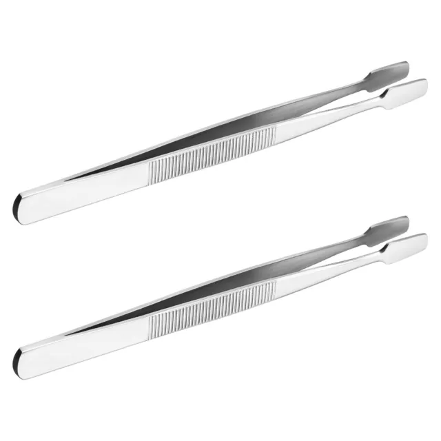 2pcs Stamp Tongs Needle Nose Tweezers Stamp Collecting Supplies Craft Tweezers