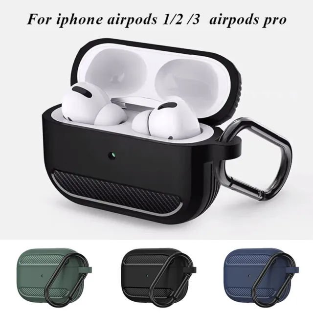 Para Apple Airpods Funda 1 2 3 Pro Sintético Protectora Golpes Comple <