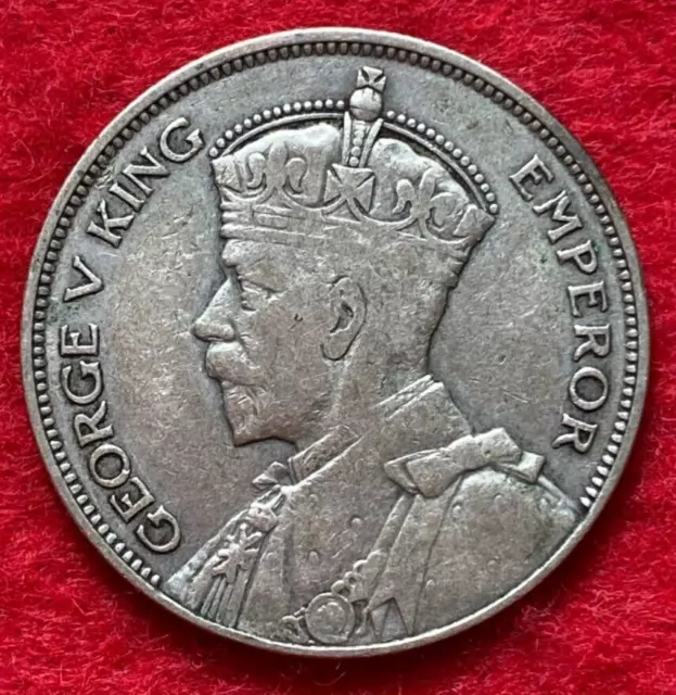 New Zealand Silver 1934 Half Crown