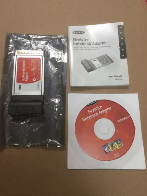 Firewire Notebook Adapter (Cardbus Type II Slot ) Win98 XP Driver