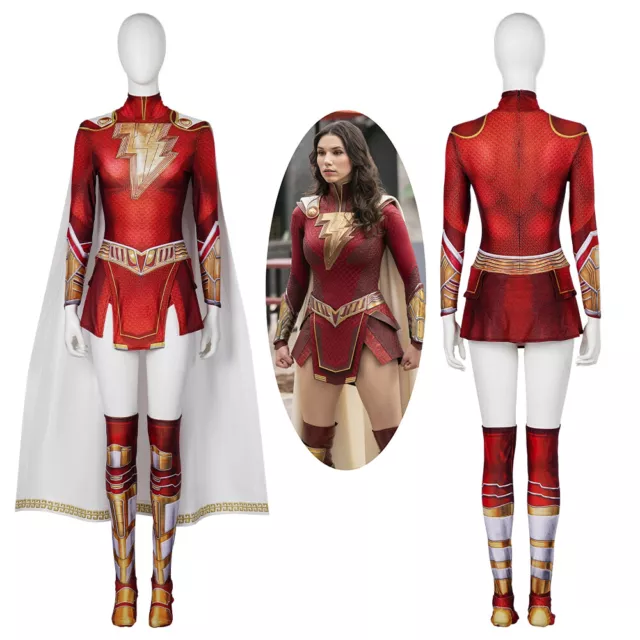 Shazam Fury of the Gods Mary Batson Costume Cosplay Bodysuit Adult Kids