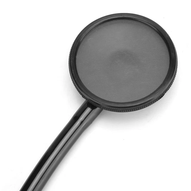 (Black)Single Head Stethoscope Aluminium Alloy Heart Lung Detection LXX