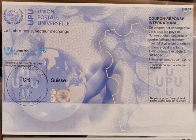 Switzerland 2009, International Reply Coupon, Irc, Free Shipping!!!