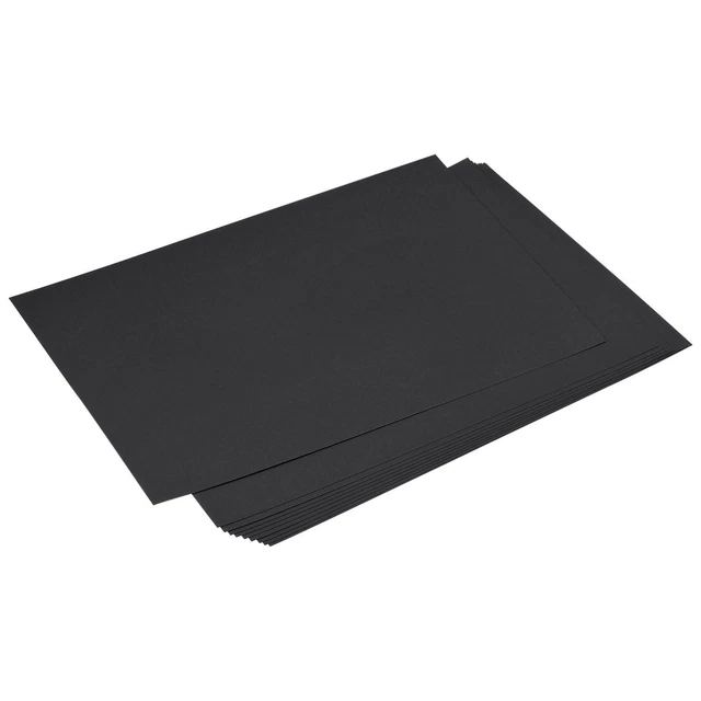 Cartulina Recortes Álbum Papel 11.7" x 16.5", 74 Lb/200 Gsm, Negro 50uds