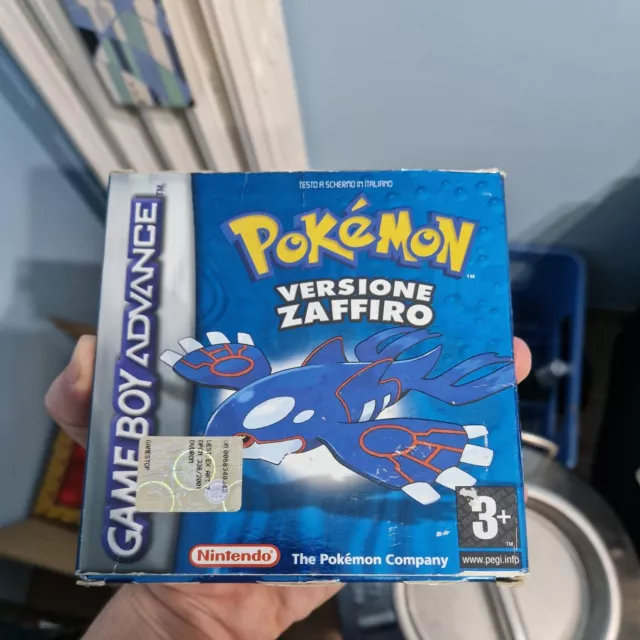 Pokémon Zaffiro NO GIOCO, NO MANUALE, SOLO BOX ORIGINALE Gameboy Gba Advance