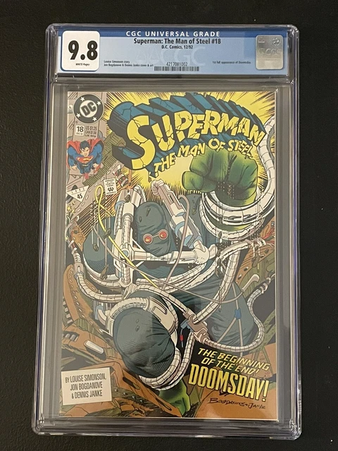Superman Man of Steel #18 (1992) Key 1st Doomsday/ 1st Printing CGC 9.8 DW141