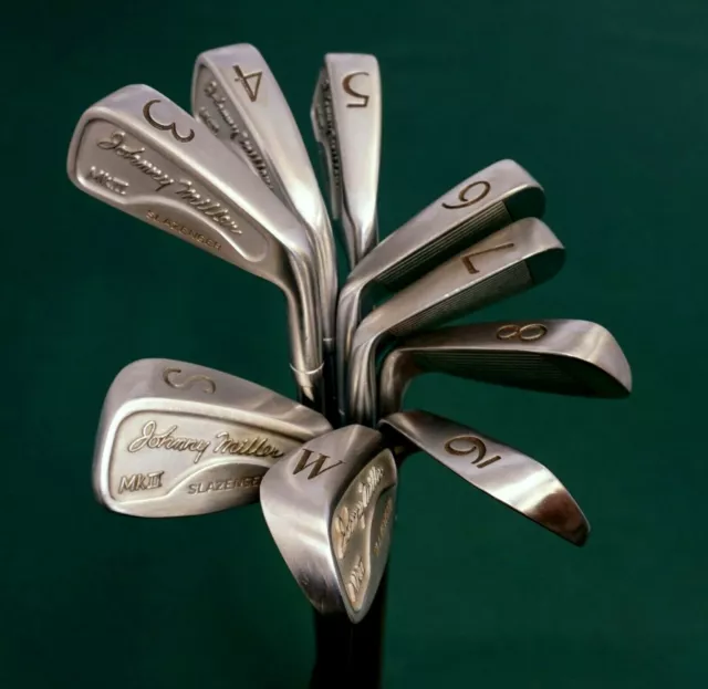 Vintage Set Of 9 x Slazenger Johnny Miller MKII Irons 3-SW Regular Steel Shafts Vintage Set Of 9 x Slazenger Johnny Miller MKII Irons 3-SW Regular Steel Shafts