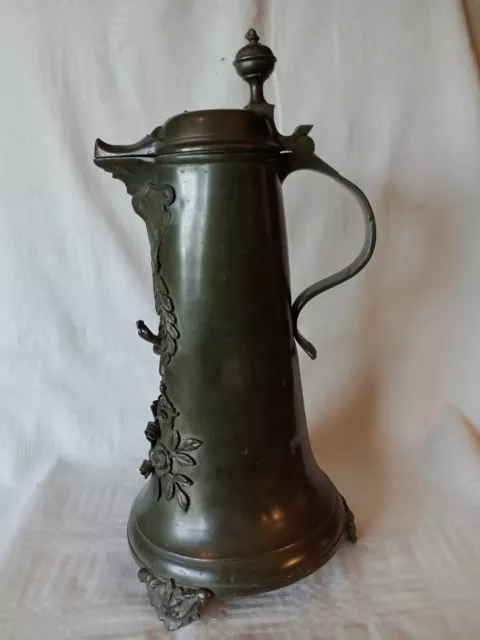 18th Century German Pewter Guild Pot/Flagon