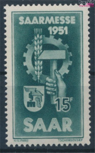 Briefmarken Saarland 1951 Mi 306 postfrisch (10214598