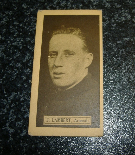 DC Thomson - Top Form Footballers No17 - J. Lambert, Arsenal