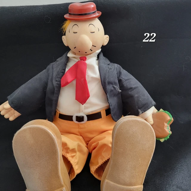 1985 Popeye Wimpy 18" Doll with Cheeseburger by Presents Hamilton King Features 1985 Popeye Wimpy 18" Doll with Cheeseburger by Presents Hamilton King Features