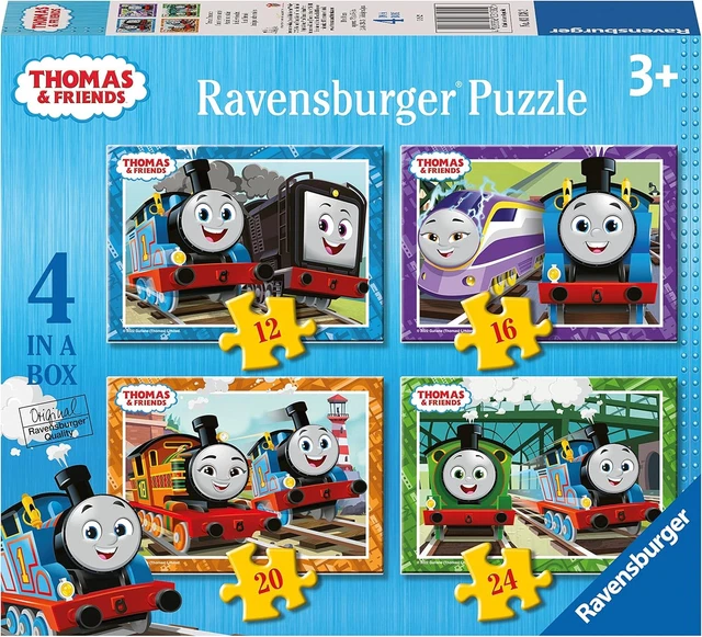 RAVENSBURGER THOMAS & Friends 4 in a Box Jigsaw Puzzles for Kids Age 3 ...
