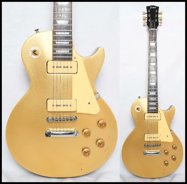GUITARRA GRECO EG800 GS Gold Top Les Paul P-90, Hecha en Japón