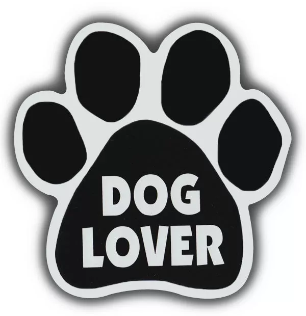 Dog Paw Shaped Magnets: DOG LOVER | Cars, Trucks, Refrigerators