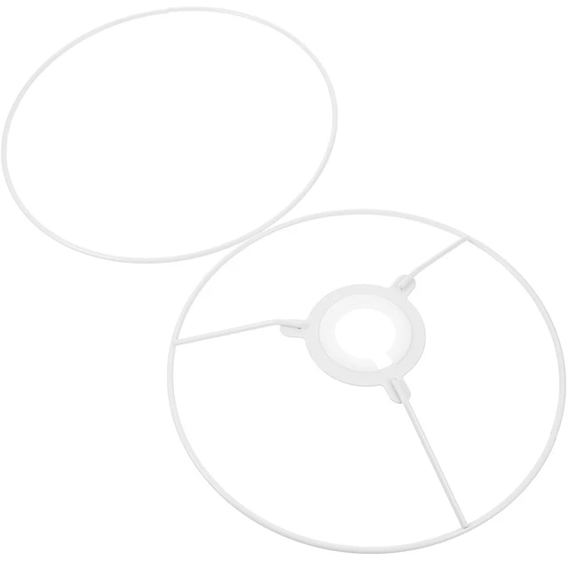 Paralume A Ferro Di Cavallo - 5 Pezzi Sostituzione Per Lampade - Bianco, Foro 35mm - Foto 2