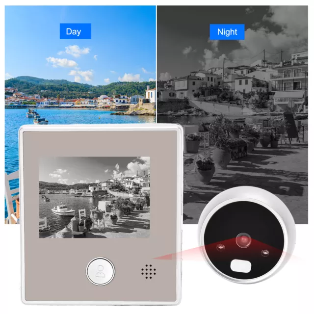 Video Doorbell Digital Door Viewer 2.8in TFT LCD Display Infrared Night Vis QCS