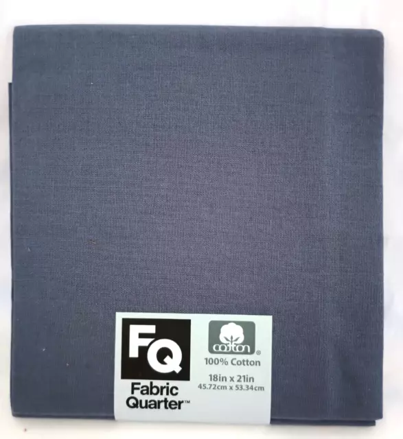 2020 New Fat Quarter Jo-Ann Fabric Store Denim Blue color 18 x 21 in 100% Cotton