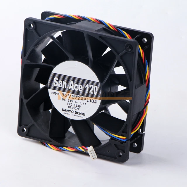 1PCS NEW Sanyo San Ace 120 9GV1224P1J04 24V 1.5A Inverter Cooling Fan