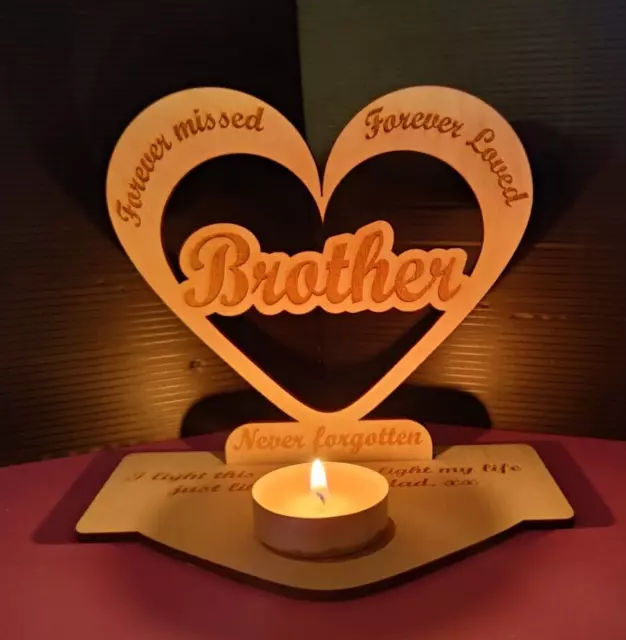 Targa commemorativa in memoria amorevole per regalo ricordo fratello
